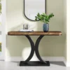 X-CURVE Industrial Entryway Slim Console Table