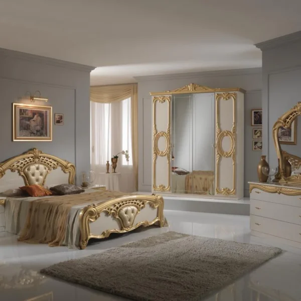 Zelve Luxury Tufted King Bed Set