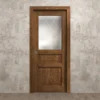 Zen Walnut Linear Modern Interior Single Door