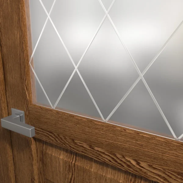 Zen Walnut Linear Modern Interior Single Door