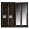 Aronya Transitional Dark Wood Wardrobe