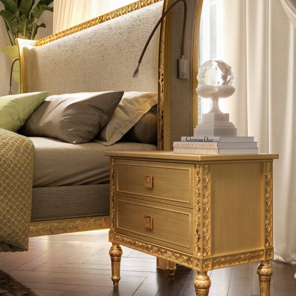 Okyanus Royal Carved Gold Tufted