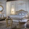Imperial Serene Gold Tufted Velvet Bed