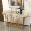 GEO Luxury Marble Top Modern Console Table