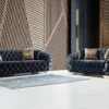 Carlino Accent Modern Velvet Sofa Set
