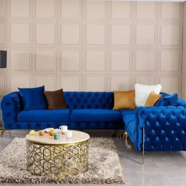 Nova Luxury Tufted Velvet U-Shaped Sectional