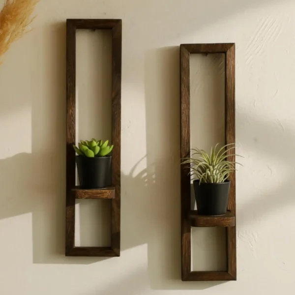 Herringbone Mosaic Sconce Set Modern Boho Candle Holder Wall Decor