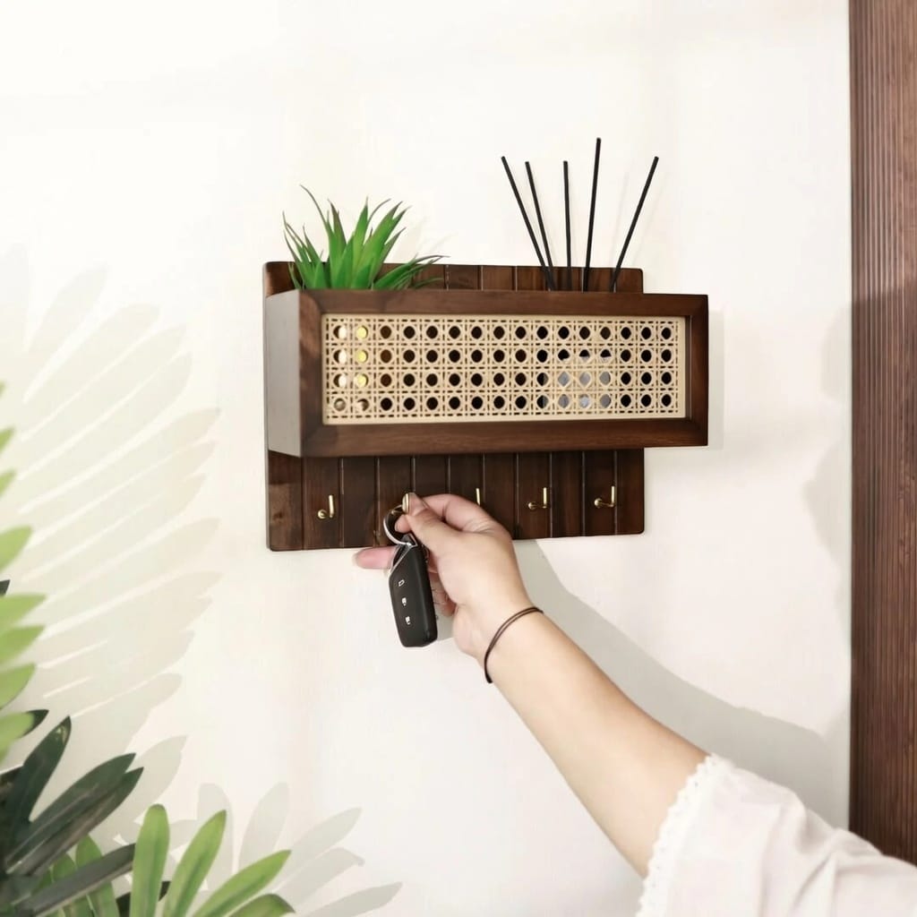 Urban Wall-Mounted Entryway Organizer + Magnetic Key Holder - Image 3