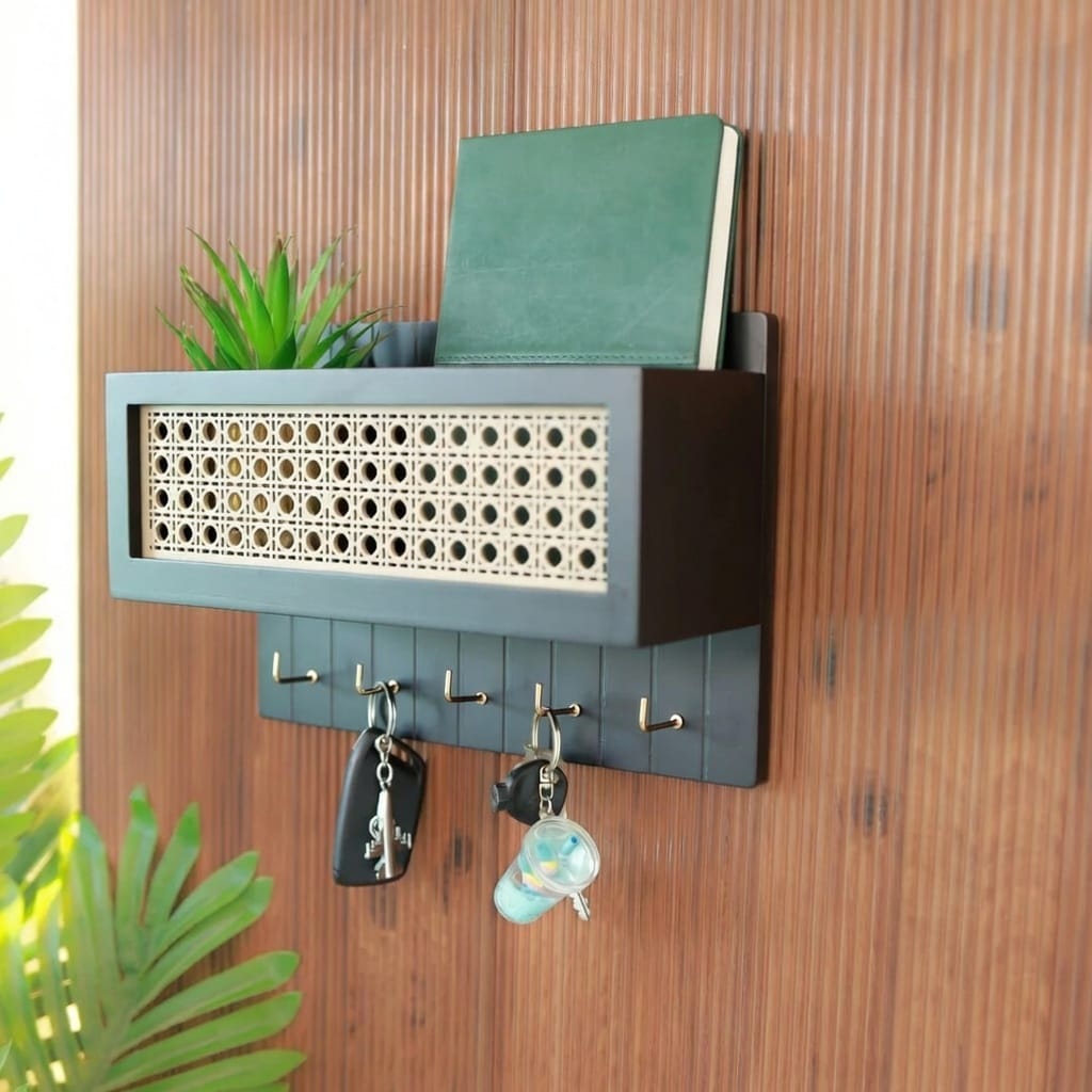 Urban Wall-Mounted Entryway Organizer + Magnetic Key Holder - Image 2