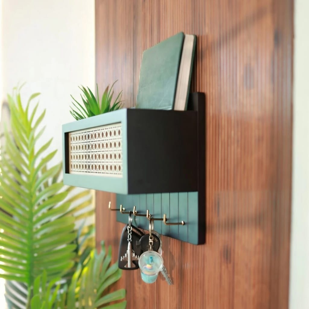 Urban Wall-Mounted Entryway Organizer + Magnetic Key Holder - Image 4