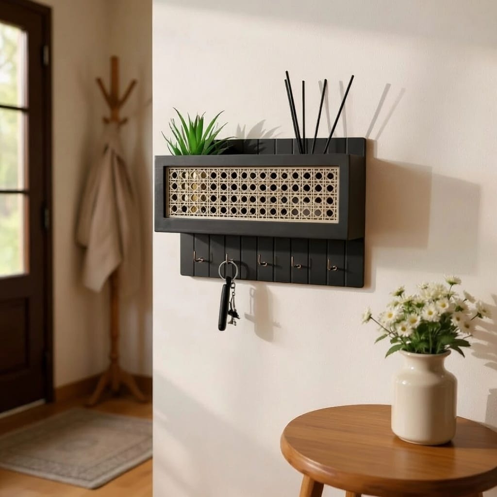 Urban Wall-Mounted Entryway Organizer + Magnetic Key Holder - Image 5