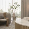 Aurelia Blush Modern Upholstered Platform Bed