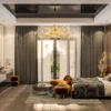 Lara Gold Black Marble Luxury King Bedroom Set