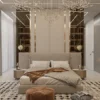 Aurelia Blush Modern Upholstered Platform Bed