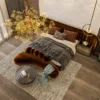 Lara Gold Black Marble Luxury King Bedroom Set