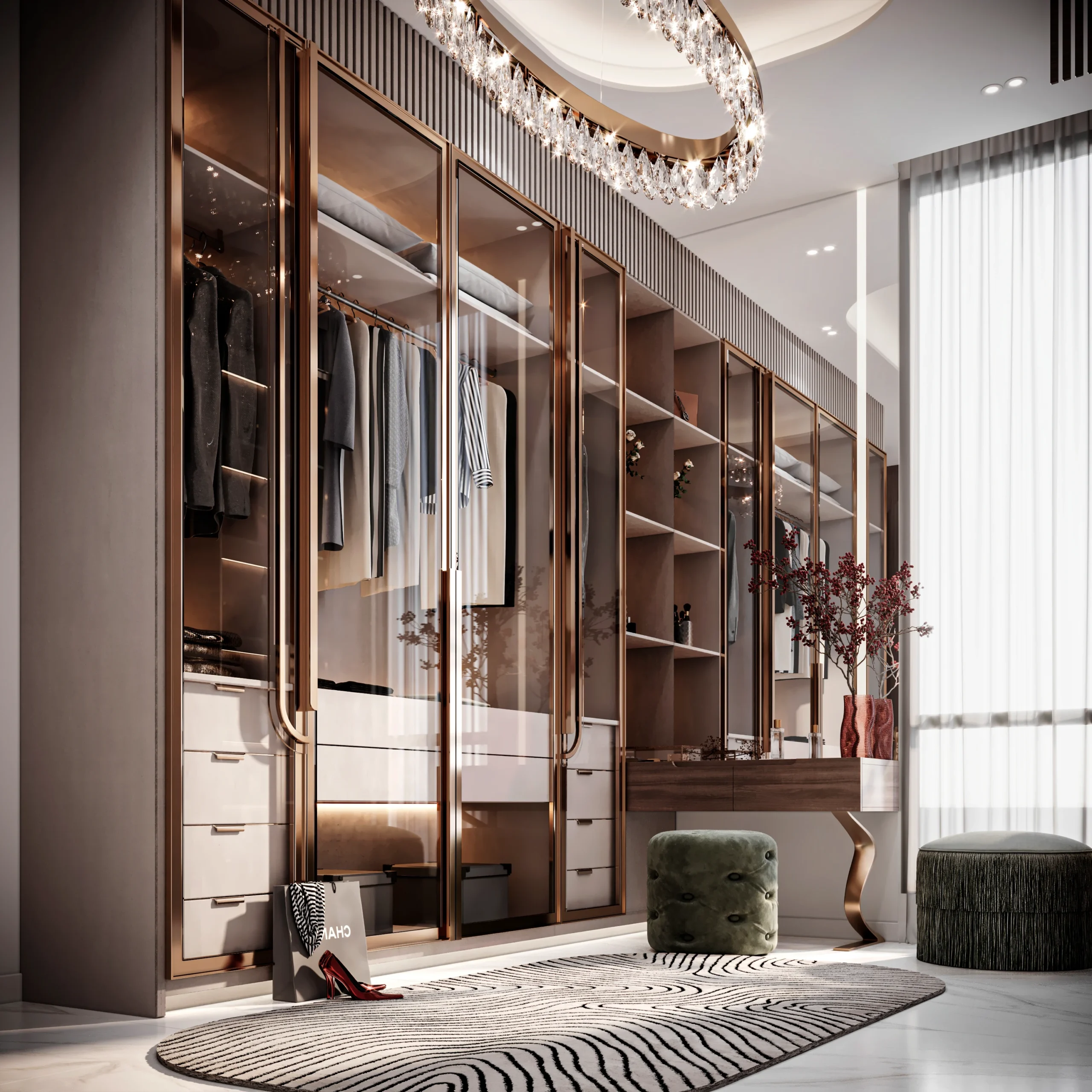 Luxury Walk in Closet System