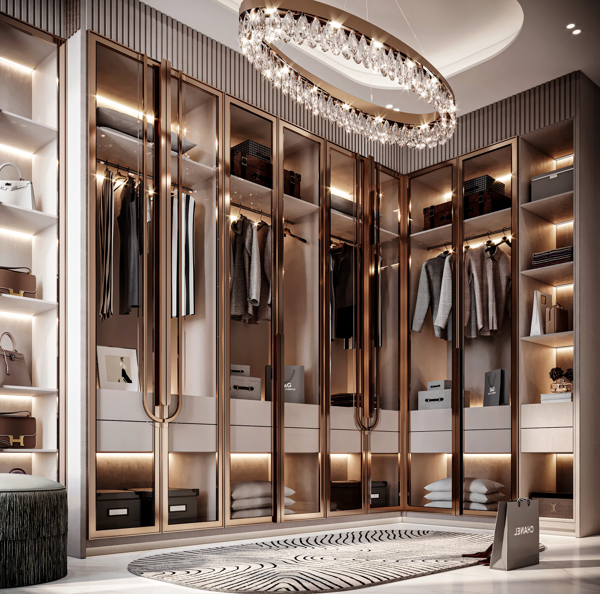 Luxury Walk in Closet System