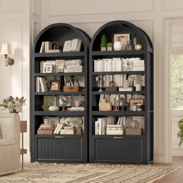 Casper Arched Wooden Bookshelf