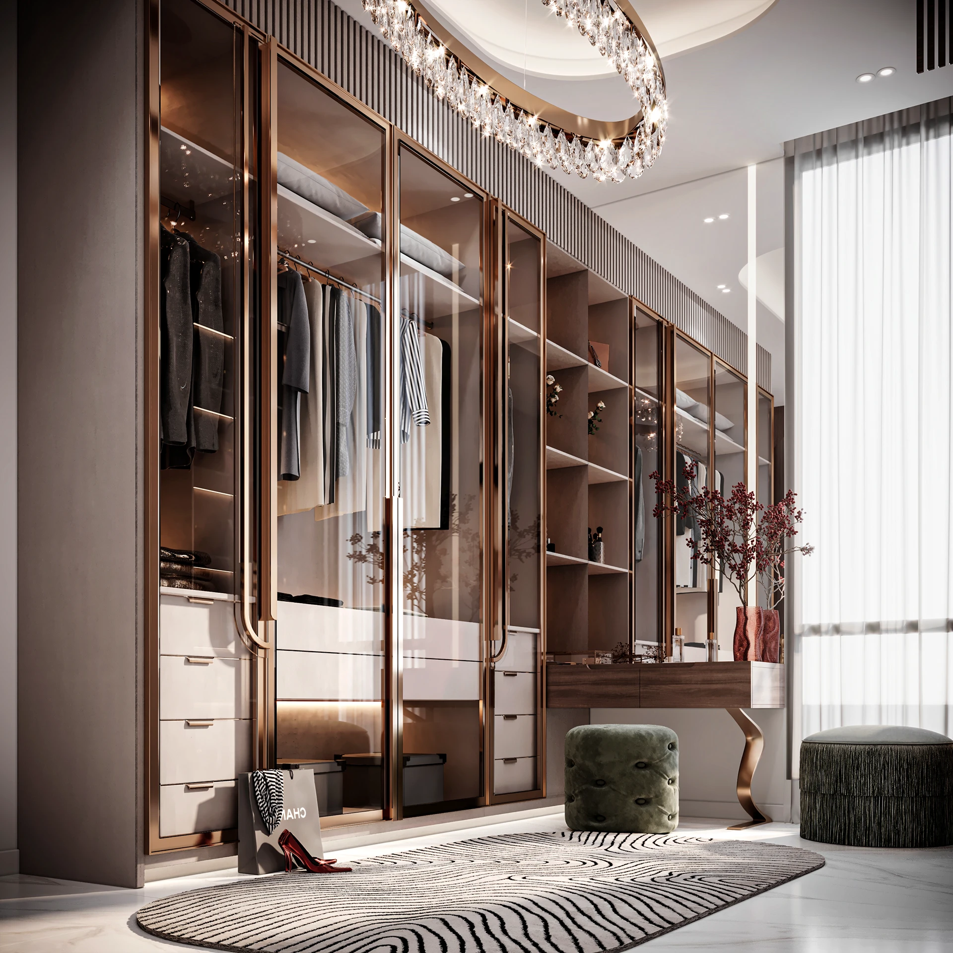 Illuminated Wardrobe Cabinet