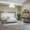Armoni Cream Boucle Upholstered Bed