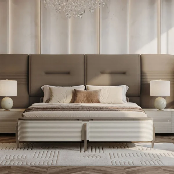 Leora Fluted Panel Upholstered Bed
