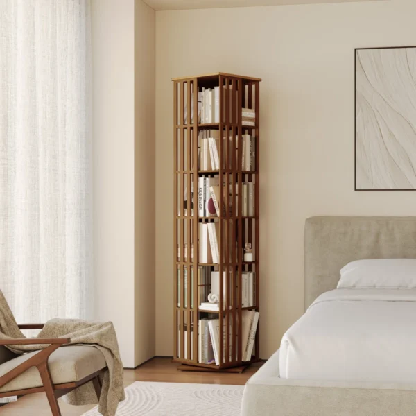 Kubu Rotating Bamboo Bookcase