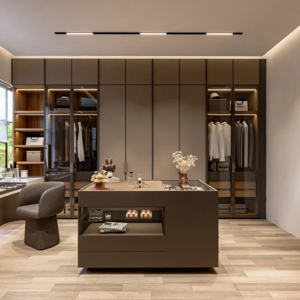 Vespera Modern Custom Walk-in Closet System
