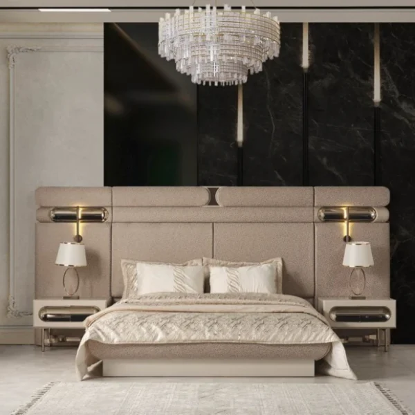 Nova Textured Upholstered Bed