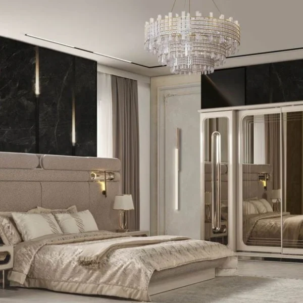 Nova Textured Upholstered Bed